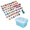 64pcs Lacing Bead Set Wooden Number Fruit Pattern Stringing Beads