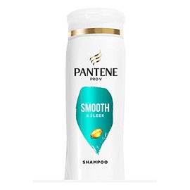 Pantene Shampoo with Frizz Control, Smooth & Sleek, Safe for Color-Treated Hair, 355 mL