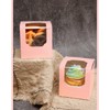 Gcardist Pink Cupcake Boxes Individual Cupcake Container 15Pcs 8.9x8.9x8.9cm Auto-Pop
