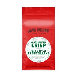 Java Works Coffee - Gingerbread Crisp Flavoured Coffee, 340 Grams