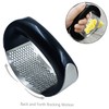 Garlic Press Rocker,Stainless Steel Garlic Mincer,Easy Squeeze and Clean,Rustproof