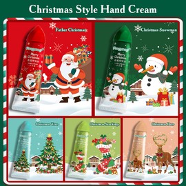 Fengyang Christmas Hand Cream Gift Set, Mini Hand Cream Women's Gift Set, Dry Cracked Hands Foot Moisturising Cream for Winter, Hand Lotion Mother's Day Christmas Birthday Gifts (Bagged)