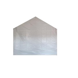 Back Panel White Canopy Rear Carport Panel (10'-11" x 9-8")