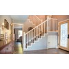 Wood Box Newel - Plain Style with Pedestal - 56"