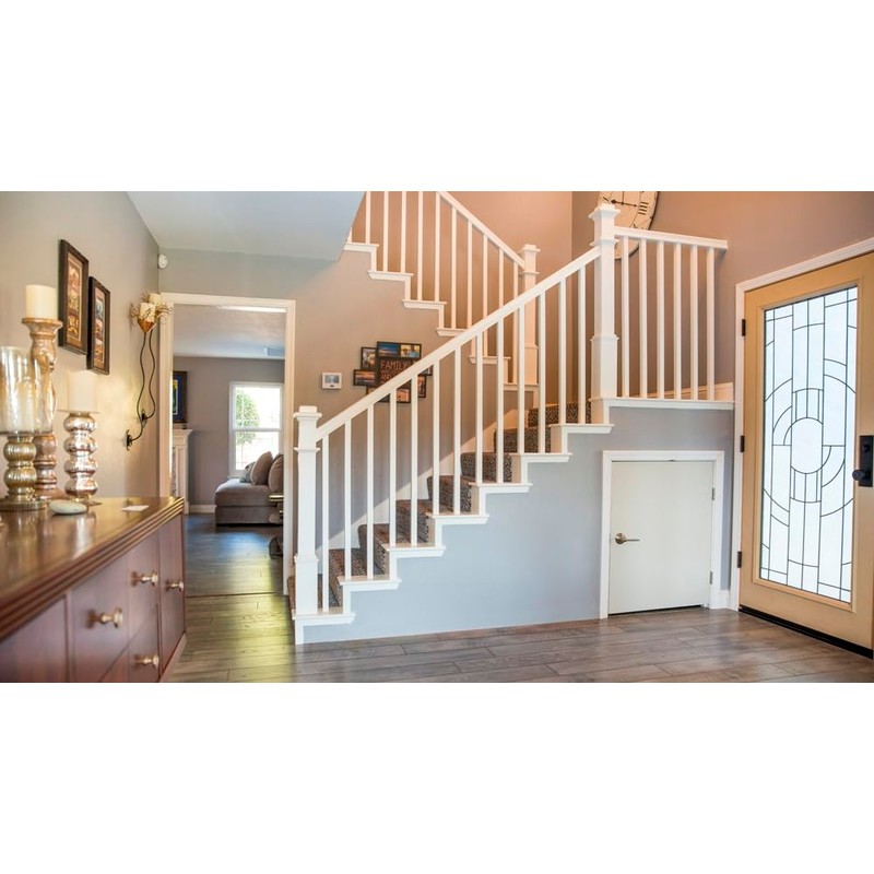 Wood Box Newel - Plain Style with Pedestal - 56"