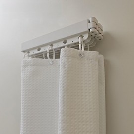 Foldable bathroom shower curtain (100-120cm)