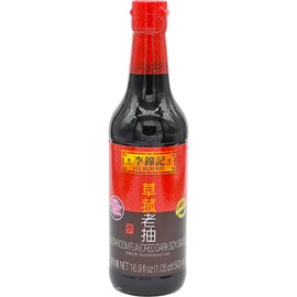 LKK Mushroom Flavored Dark Soy Sauce, 16.9 Fl Oz