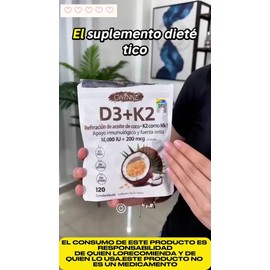 Gwynne Vitamina D3 10.000ui  K2 Mk-7 200mcg,120 cápsulas,2 En 1 Aceite De Coco Virgen,apoyo Oseo,inmunoldgico Y Cardiaco