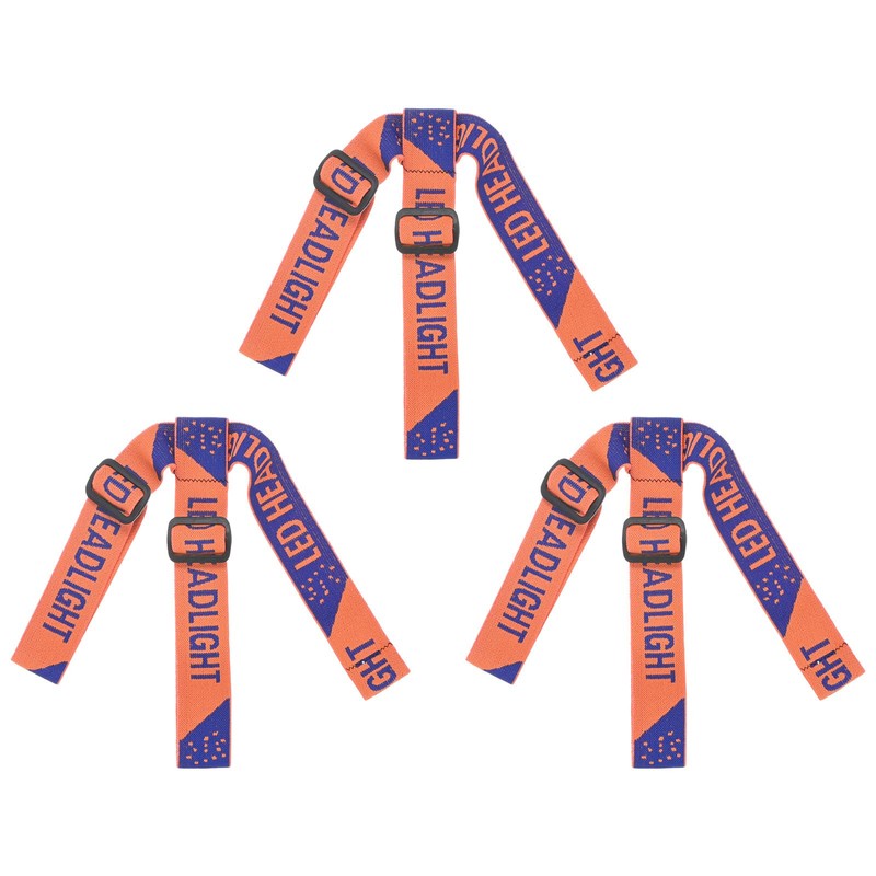 M METERXITY 3-Pack Headlamp Strap Replacement Headband, High Elastic Headlamp
