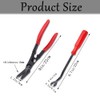 Ruibapa 2 Pcs Red Clip Removal Tool, Pliers Fastener, Set