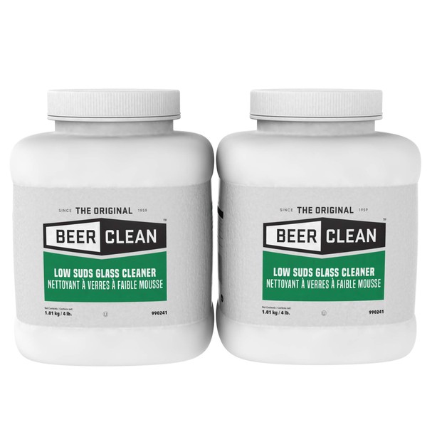 Diversey - 990241 Beer Clean Low Suds Glass Cleaner (4-Pound, 2-Pack)