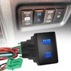 NORTHYUN Tacoma Ditch Lights Push Button Switch 12V Blue Backlit