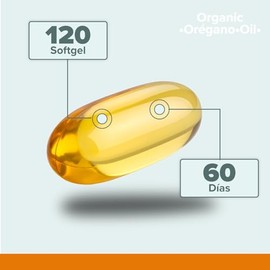 5H8 Nutrition Aceite de Organo  120 caps  100 Natural  Adicionado con Aceite de Oliva  25 mg de Carvacrol  60 porciones  Suplemento Alimenticio       