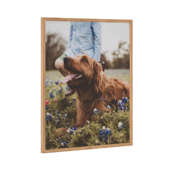 Kate and Laurel Custom Printed Framed Wall Art, 16x20 Natural,
