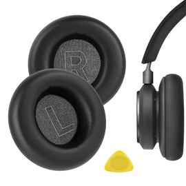 Geekria QuicFit Replacement Ear Pads for Bang & Olufsen Beoplay H9, H7 (Not Compatible with H9 3rd Gen, h9i) Headphones Ear Cushions, Repair Parts (Black)