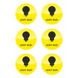 BIKE-label Save energy sticker light off sign X900252