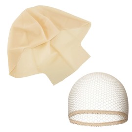 2Pcs Bald Caps, Latex Head Cap, Bald Head Wig caps Set, Skin Latex Bald Cap and Headgear, Makeup Bald Head Wig Cap for Adults HalloweenTheme Party bar Fancy Dress Cosplay Masquerade Christmas