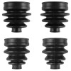 Caltric 2 Front Axle Outer Inner CV Boot Kit for
