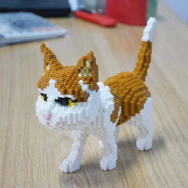 Balody Various Cat Nano Block Kits - Figure built with