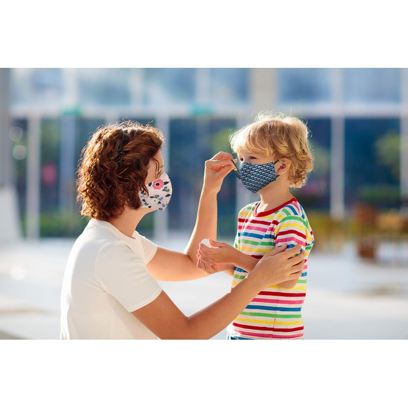 Kanguru Unisex Green Mask Adult, Multi-Coloured