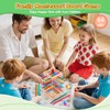Montessori Wooden Board Game, 48 Colourful Sticks Dice Game for