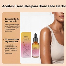 Bluemega Aceite Corporal Bronceador para Oscurecimiento de la Piel