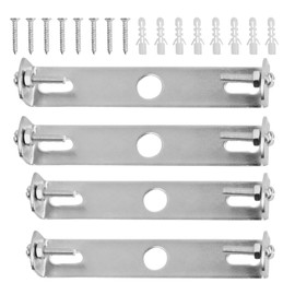 Emperoch 4Pcs Lighting Fixture Ceiling Plate Bracket, 105mm & 110mm Pendant Bracket Kit with Screws for Home Office Chandelier, Wall Lighting