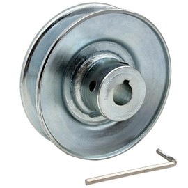 Saelno AB350-1/2 Single Groove Web Sheaves, v Belt Pulley 3.5" OD 1/2" bore,Motor Pulley Carbon Steel for A B 5L 4L V-Belts