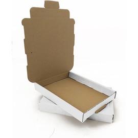 AKAR White A6/C6 Large Letter Postal Box - 112x163x20mm - Royal Mail Box [Pack of 05]