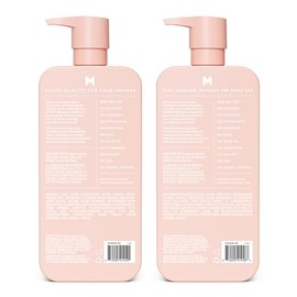 MONDAY HAIRCARE MONDAY HAIRCARE Moisture Shampoo + Conditioner Set (2 Pack) 27oz Each, Dry, Coarse, Stressed, Coily & Curly Hair, Made from Coconut Oil, Rice Protein, Shea Butter, & Vitamin E, 100% Recyclable Bottles