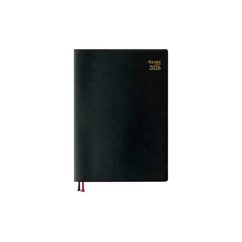 Daigo Notebook, 2026, Schedule Book, Appointment, Weekly, Left, B5, Black,
