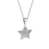Nenalina KAS-089 Women's Necklace with Star Pendant Brushed (15 mm),