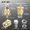 Aupoko Battery Terminal Adapter, Side Post to Top Post Battery