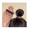 HONAMWINPRO Hair Ties Brown Grey Blue Red Green Black SIX