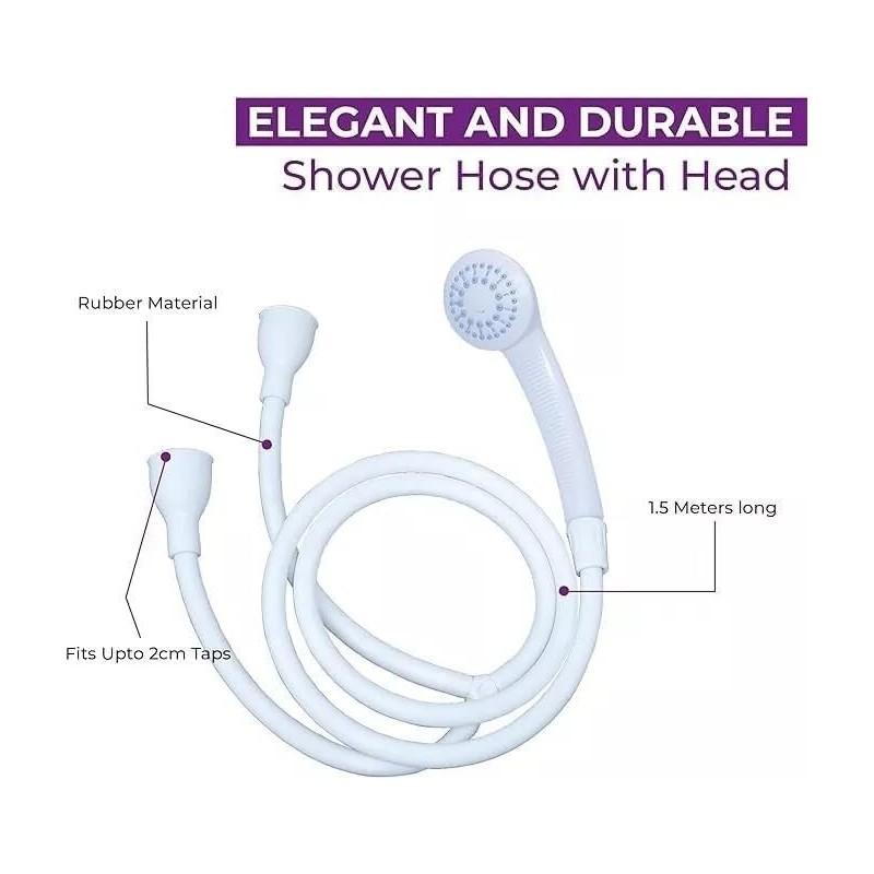 Portable Double Tap Sink Shower Head Hose, Shampoo Sprayer, 183