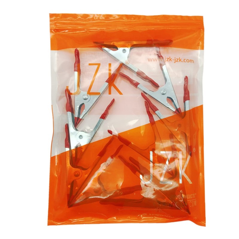 JZK 10 x Metal Spring Clamps 4" Rubber Coated Strong
