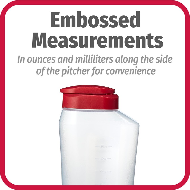 GoodCook 1 Quart Bottle – BPA Free Mixing Pitcher with