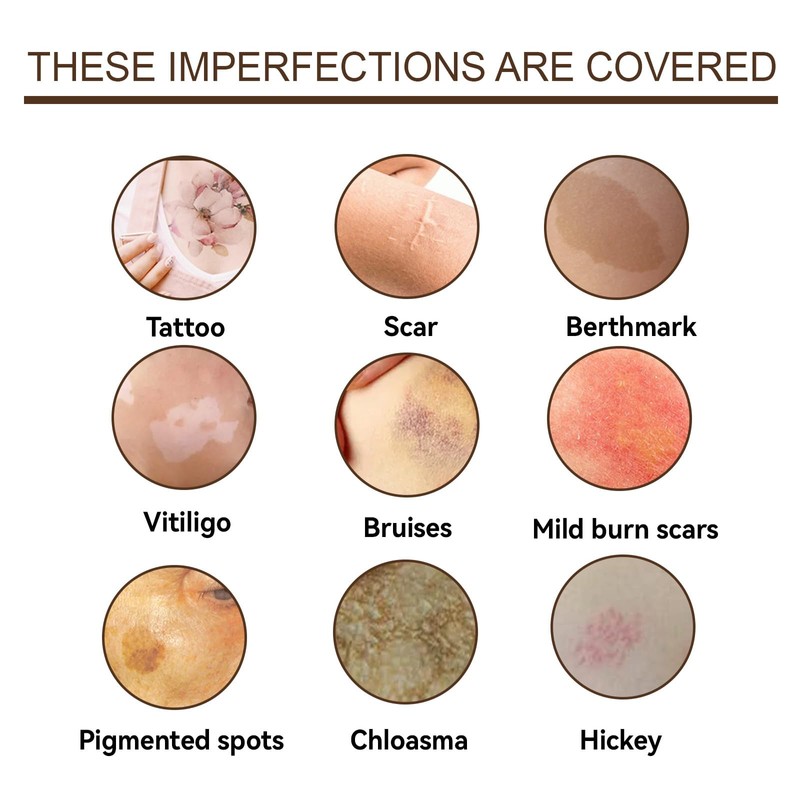 Tattoo Concealer for Body, Waterproof Long Lasting Body Concealer Primer