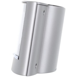 TFA Dostmann Digitaler Funkwecker, 98.1071,mit Temperatur, komplett solarbetrieben, Wochentag und Datum, Temperaturanzeige, Kunststoff, Silber-schwarz, L 156 x B 52 x H 81 mm