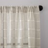 Clean Window Twill Stripe Allergy/Pet Friendly Anti-Dust Sheer Curtain Panel,