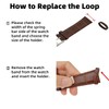 Jumpsunfun Leather Watch Straps Keeper, 4 Pack Replacement Loops Fastener