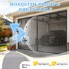 12x8Ft Garage Door Screen 1 Car Magnetic Garage Screen Door