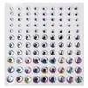 077 Rhinestone Sticker (Decal) Jewelry Type 4~9mm [Silver]