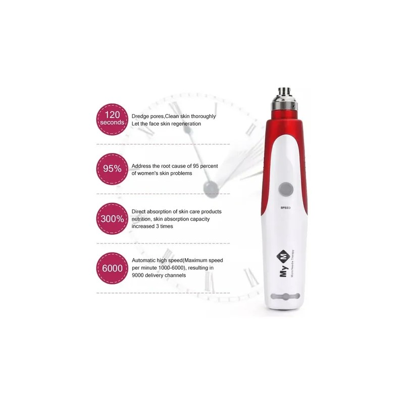 Derma Pen Micro Aguja Facial Bb Glow Poros Tip Spa