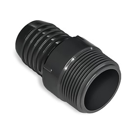 Conector de manguera de PVC de 1 pulgada – Inserto de 1 pulgada x 1 pulgada MNPT – Accesorios de manguera de jardín – Accesorios de manguera – Adaptador de manguera de conector de púas para manguera