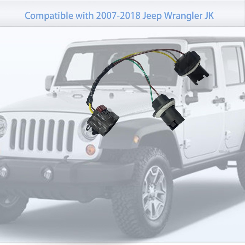 68004166AC Tail Light Socket Wiring Harness Fit for Jeep Wrangler