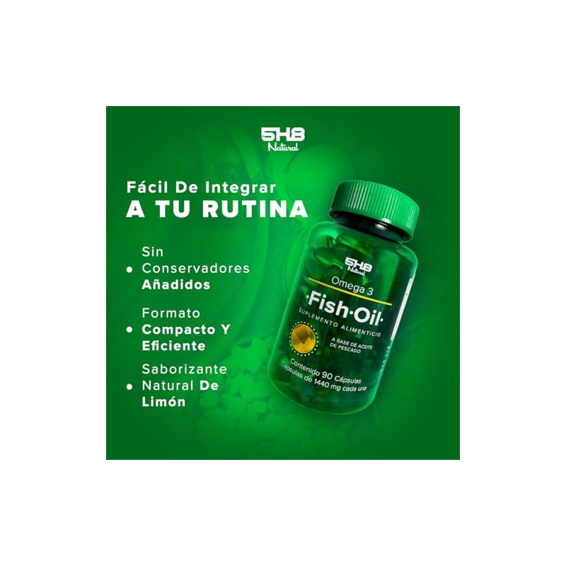 Omega 3 con EPA y DHA - Aceite de Pescado