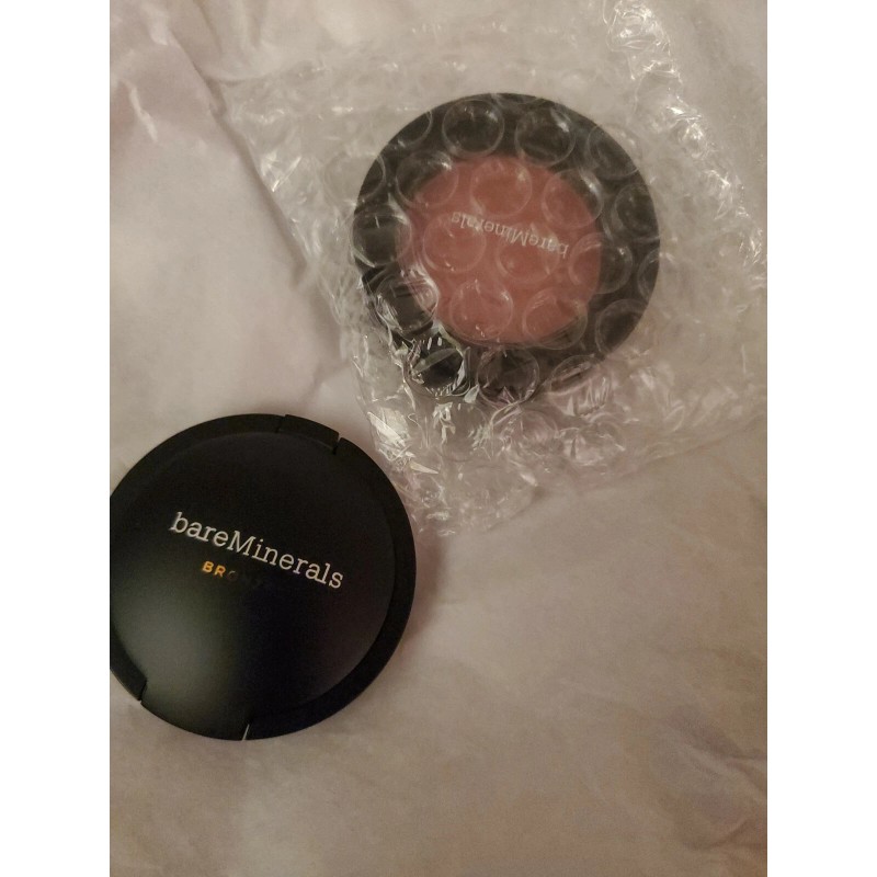Bareminerals 2 piezas bronceador y rubor mini nuevo calor/malva amanecer