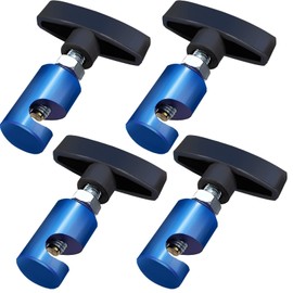 YSIL Hood Strut Clamp 4Pcs Lift Support Clamp With Up To Dia.3/8”(10mm),Aluminum Alloy Material Hood Clamps For Universal Lift Support Cars(Blue)