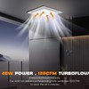 Gopper 12" Ultra Quiet Bathroom Exhaust Fan with 6500K LED